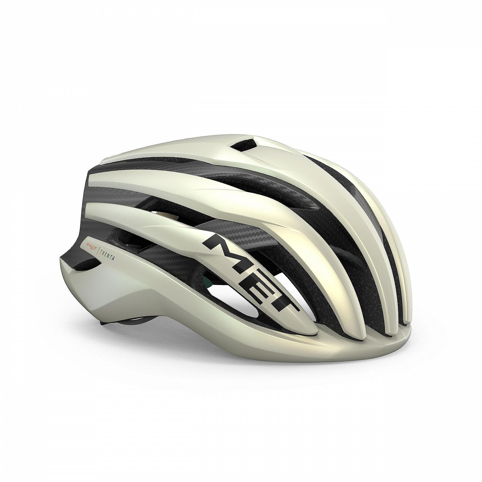 Шлем MET Trenta 3k Carbon MIPS Matt Vanilla Ice Gold, S, фото №1