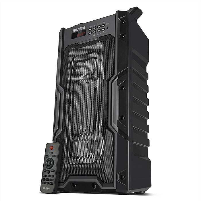 Колонка SVEN PS-435 Black 20W TWS Bluetooth FM USB microSD LED-display RC 2x2000mA*h), фото №2