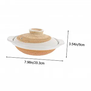 Горшок керамический для приготовления риса и супов с ручками synthetic.ua - Фото 1