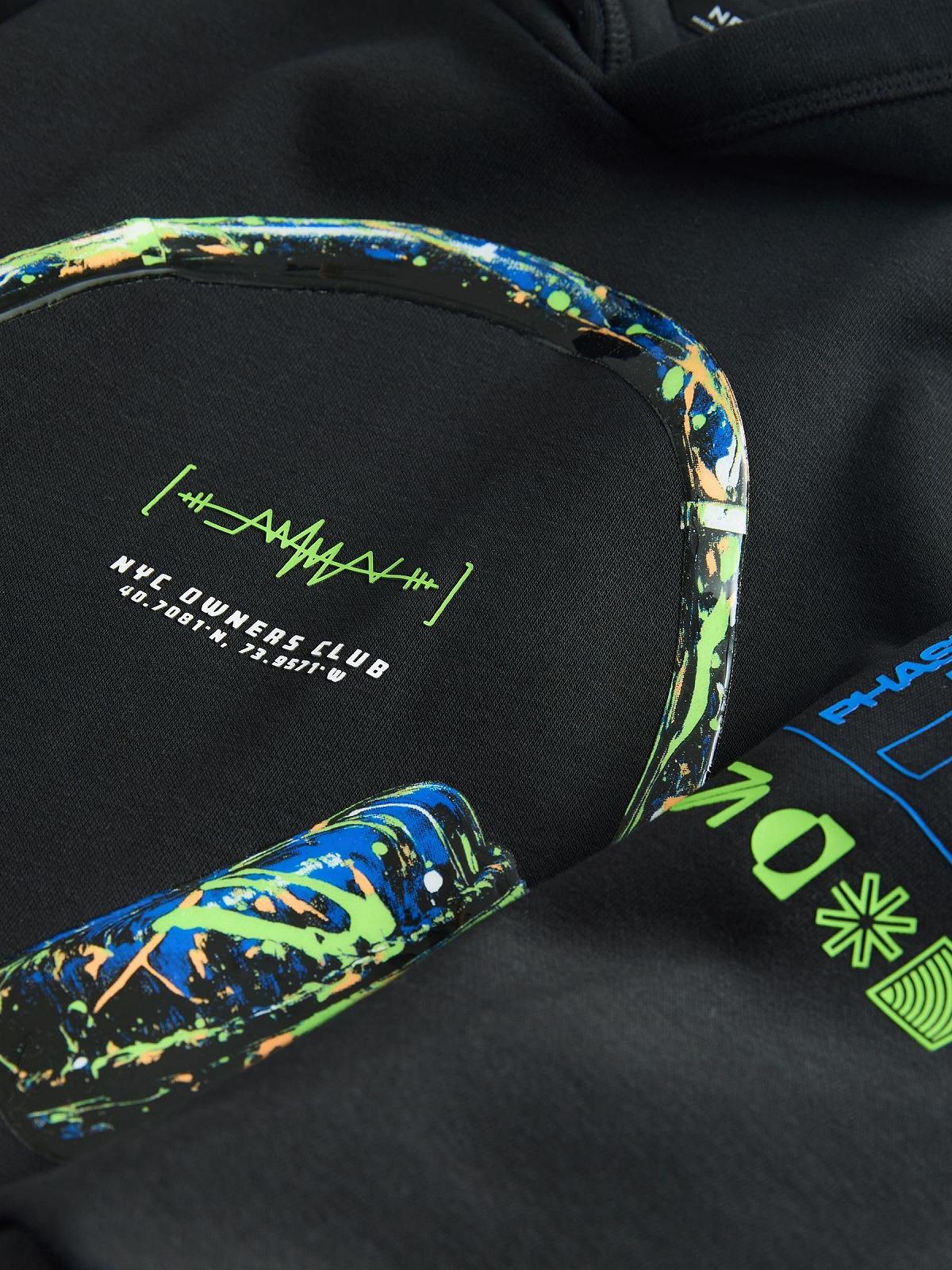 Толстовка з капюшоном Next для старших хлопчиків з графічним принтом, фото №4