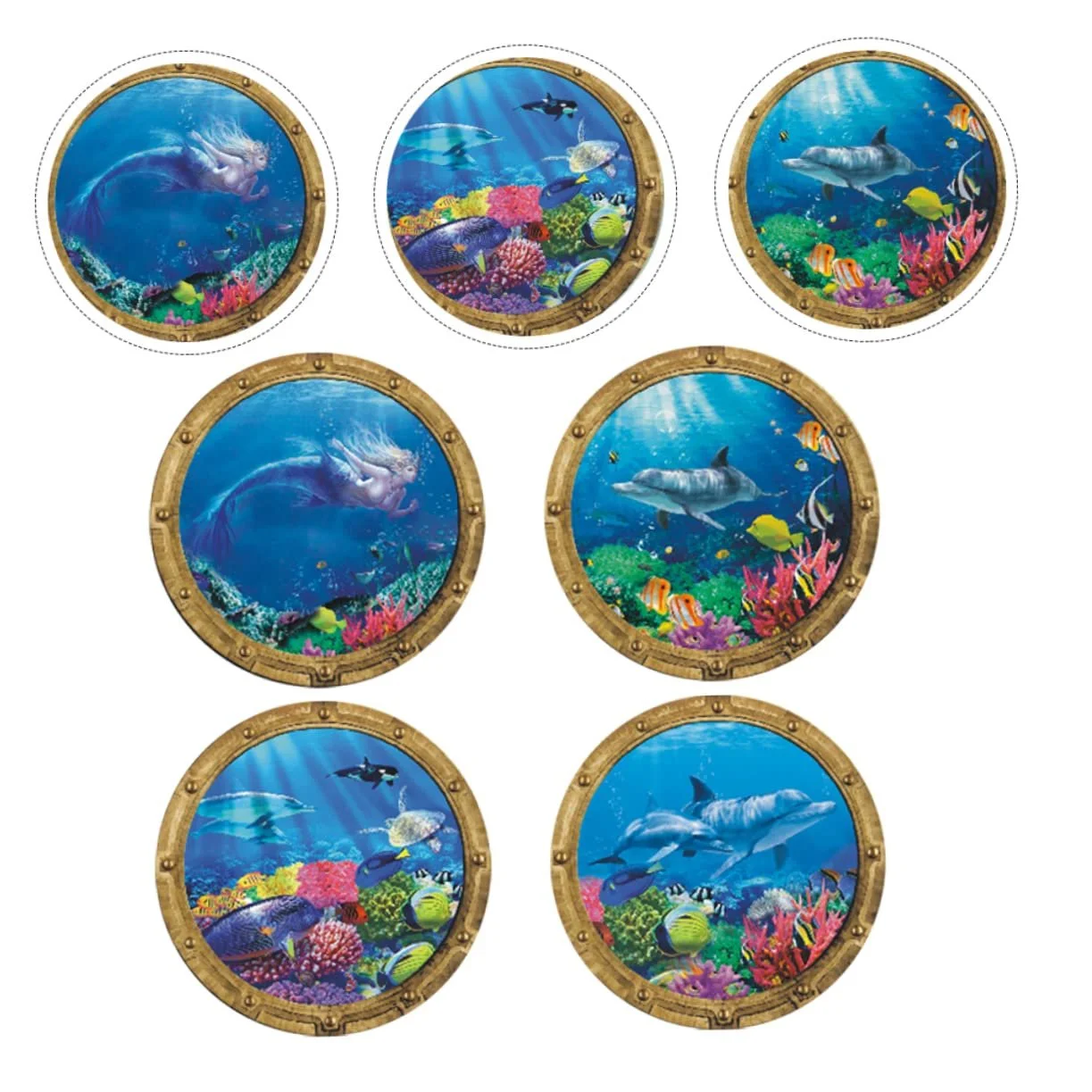 Наклейки на стіну Toyvian Underwater World 4 шт., фото №9