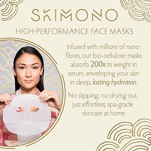 Маска для лица SKIMONO Advanced Moisturisation+ Organic Cellulose (4 шт. в упаковке) synthetic.ua - Фото 1