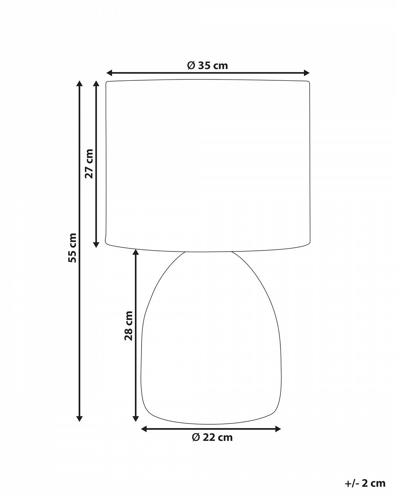 Настільна лампа Beliani Nilwala Boho Rattan Тканинний абажур Натуральний, фото №3