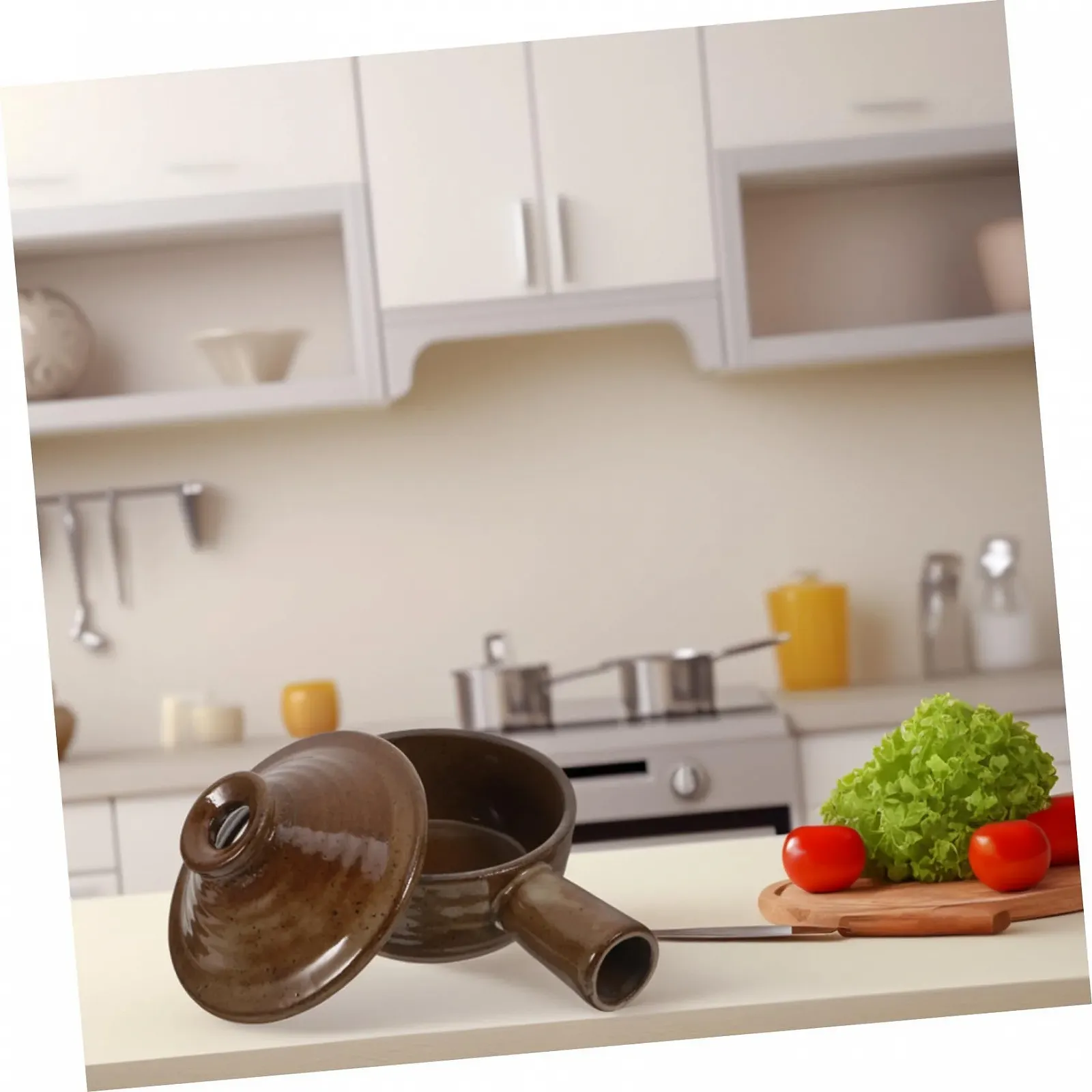 Кастрюля для запекания термостойкая с крышкой, фото №6