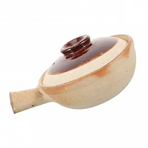 Керамическая кастрюля Veemoon с крышкой для супа и тушения термостойкая - Фото 1