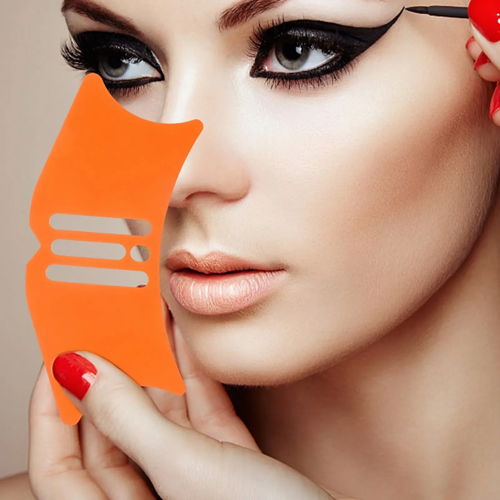 Трафарет для підводки очей minkissy, аплікатор, фото №2