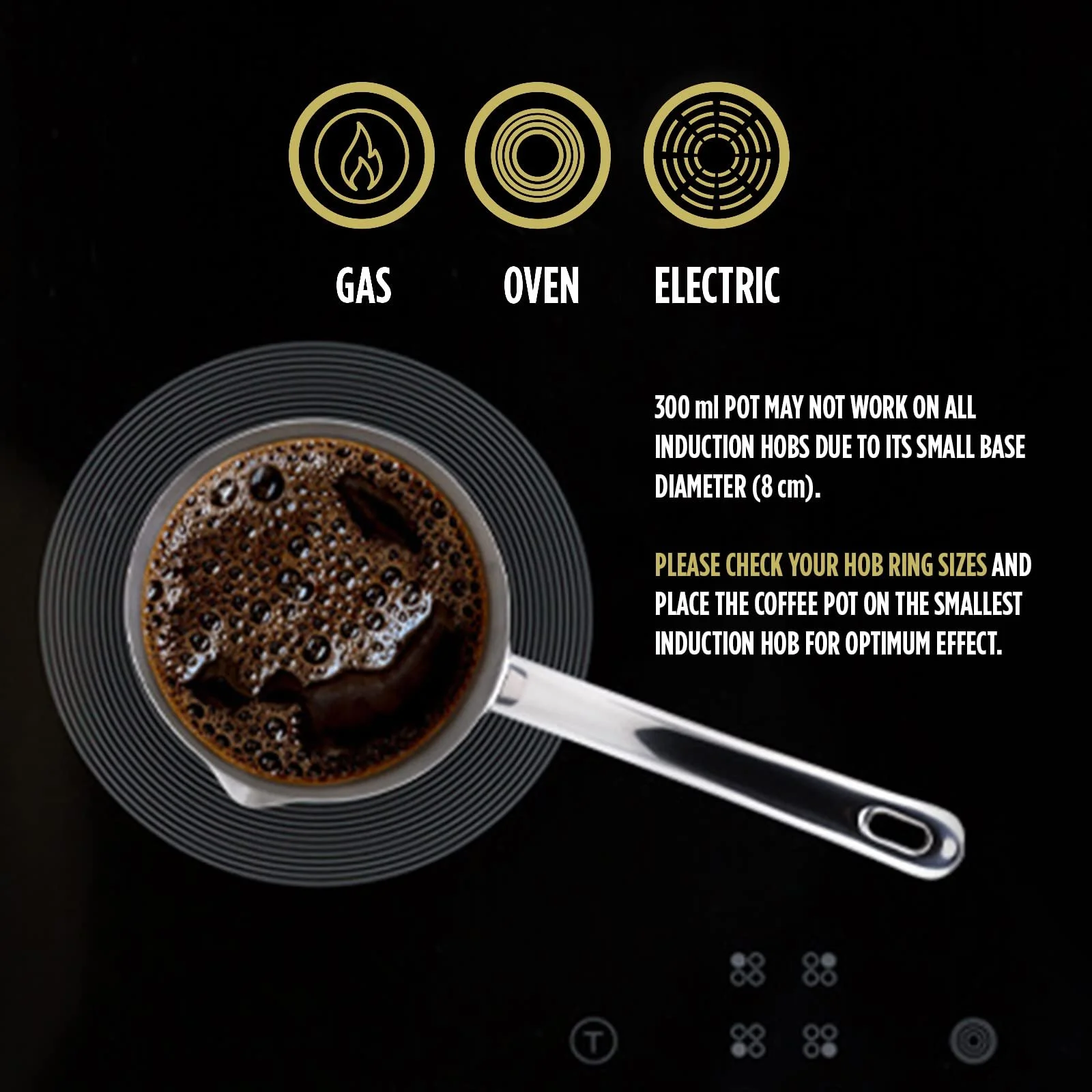 Турка ROSMARINO Stainless Steel 300 мл, фото №3 Турка ROSMARINO Stainless Steel 300 мл, фото №3