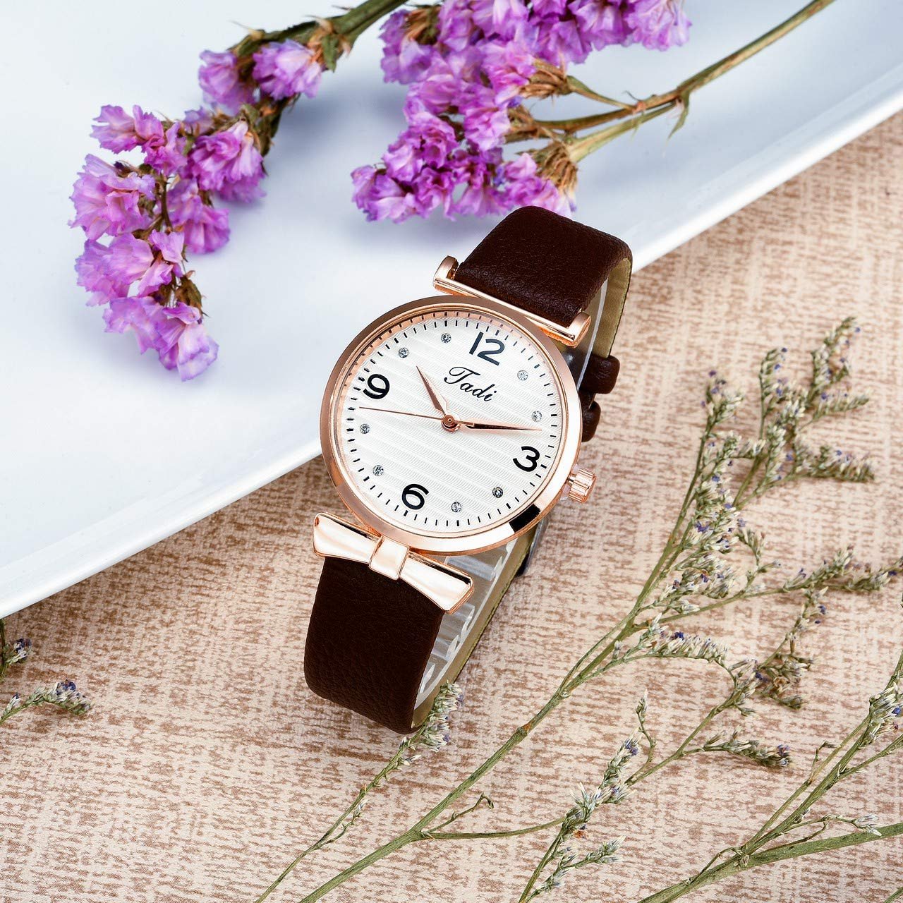 Часы Женские Классические JSDDE с Арабскими Цифрами, Тонкий Ремешок, Аналоговый Кварцевый Механизм, фото №4