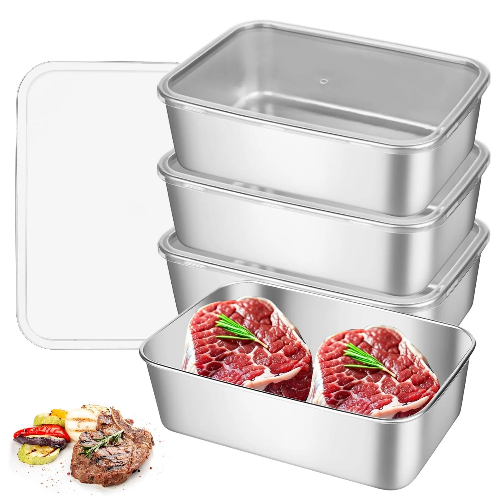 Ємності DMJJSD 2000 ml Stainless Steel Airtight, фото №1 Ємності DMJJSD 2000 ml Stainless Steel Airtight, фото №1