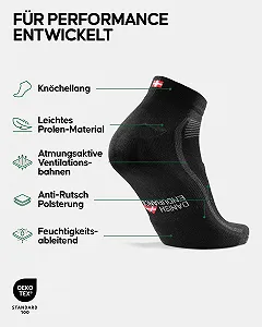 Велосипедні шкарпетки Низькі для чоловіків та жінок Danish Endurance 3 пари synthetic.ua - Фото 1