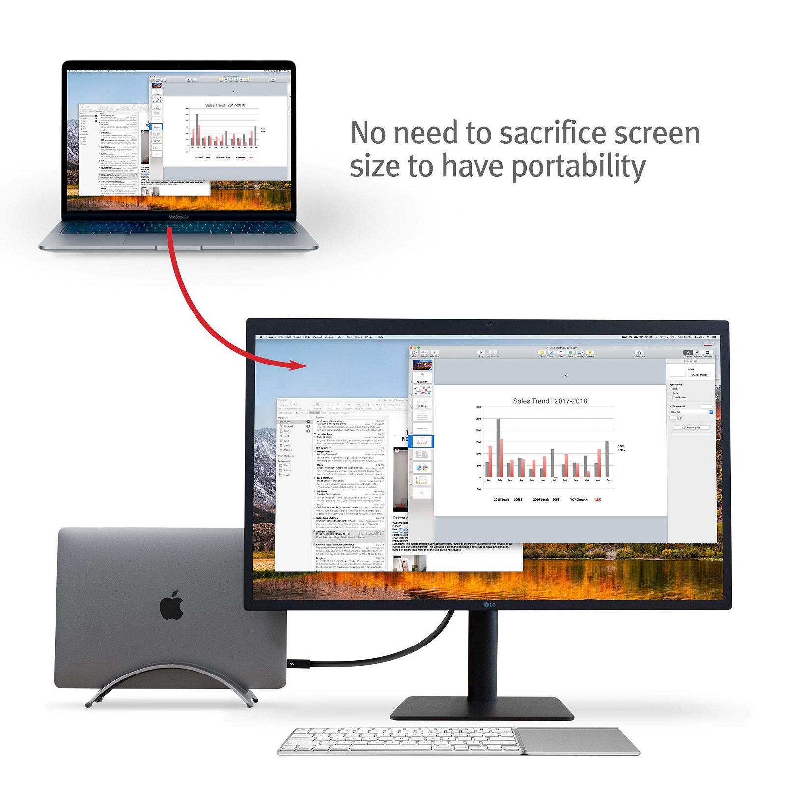 Подставка для ноутбука Twelve South BookArc для MacBook Серый космос, фото №2