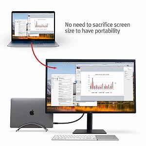 Подставка для ноутбука Twelve South BookArc для MacBook Серый космос synthetic.ua - Фото 1