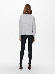 Пуловер ONLFIE LIFE L/S PULLOVER CC KNT 15232538-Light Grey Melange ONLY Сірий L synthetic.ua - Фото 1