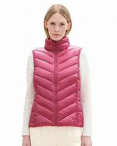 Безрукавка LIGHT WEIGHT VEST 1041486-16348 Tom Tailor Розовий M - Фото 1