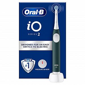 Електрична зубна щітка Oral-B iO 2 Темно-зелена для дорослих - Фото 1