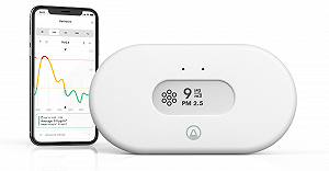 Измеритель загрязнения воздуха Airthings View Pollution 2980 / Wi-Fi / Приложение / Белый - Фото 1