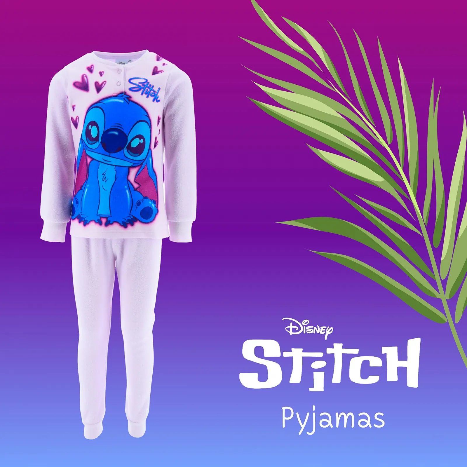 Піжама Disney Stitch, футболка та довгі велюрові штани, 2 предмети, фото №3 Піжама Disney Stitch, футболка та довгі велюрові штани, 2 предмети, фото №3