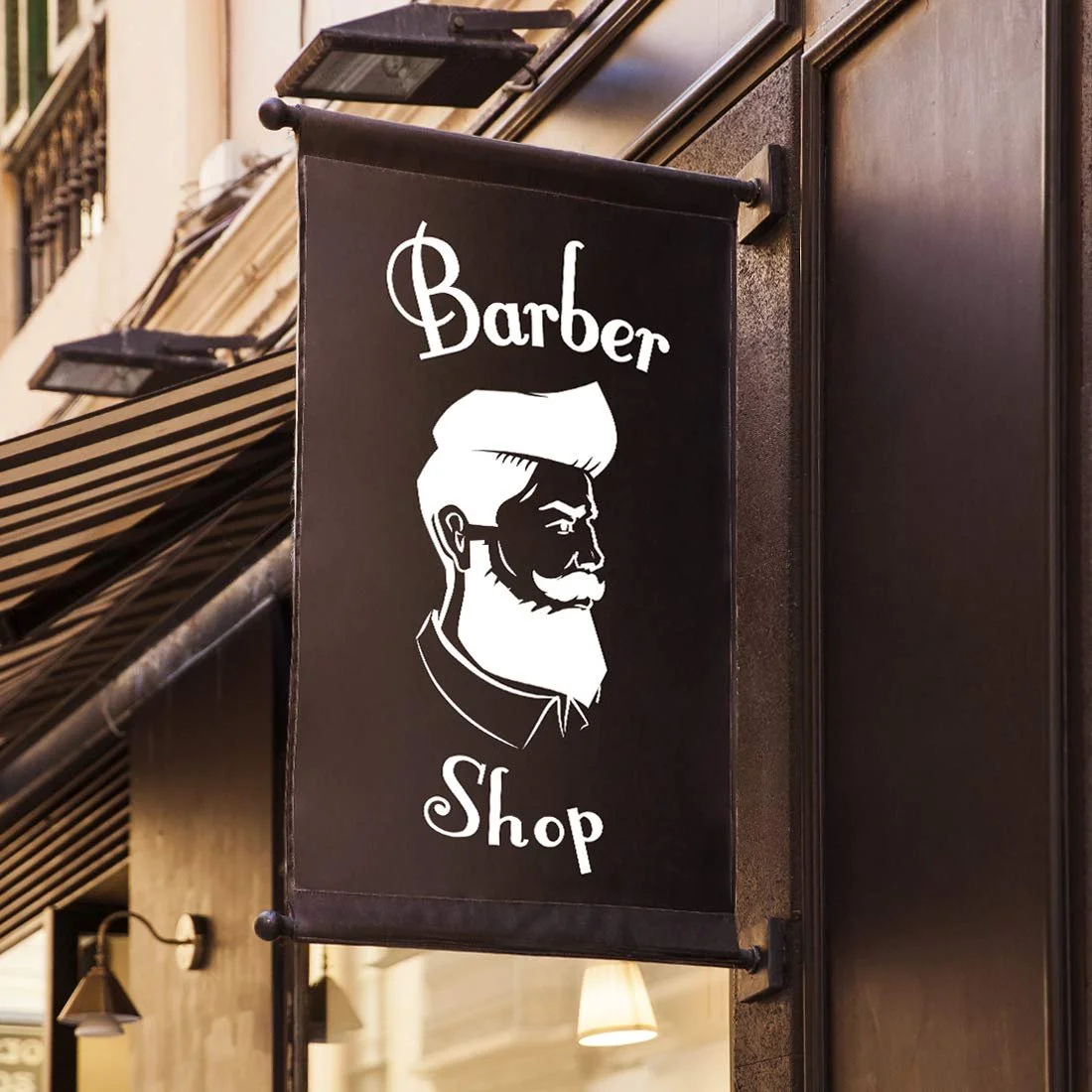 Наклейка на стіну Barber Shop Sign Вінілова для вікон та салонів краси 300 x 600 мм, фото №1 Наклейка на стіну Barber Shop Sign Вінілова для вікон та салонів краси 300 x 600 мм, фото №1
