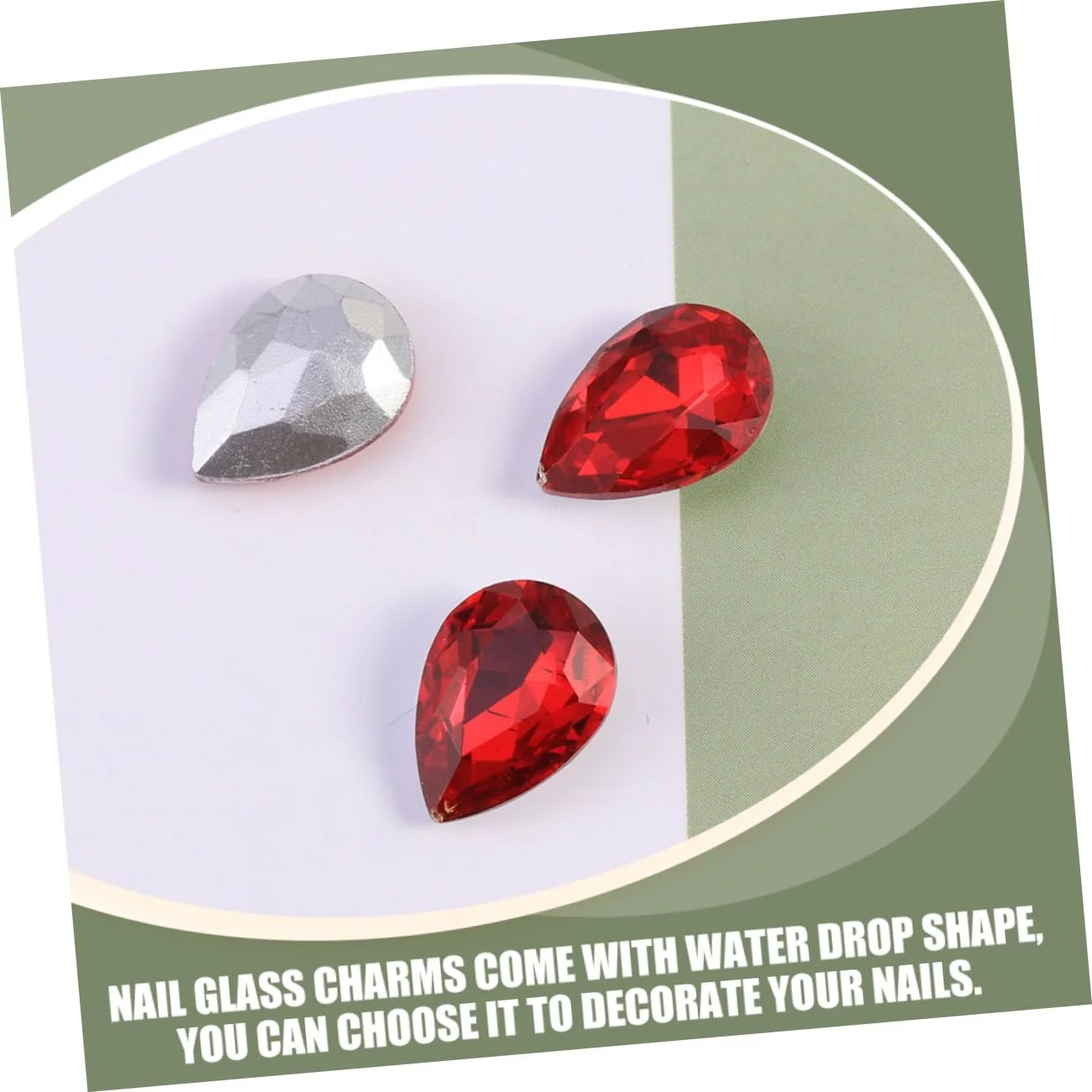 Стрази для нігтів Крапля води 150 шт, фото №5