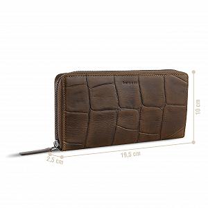 Гаманець Жіночий Bugatti Nevio Довгий RFID захист, на блискавці synthetic.ua - Фото 1