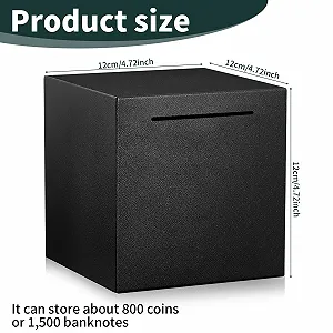 Скарбничка незнімна нержавіюча сталь synthetic.ua - Фото 1