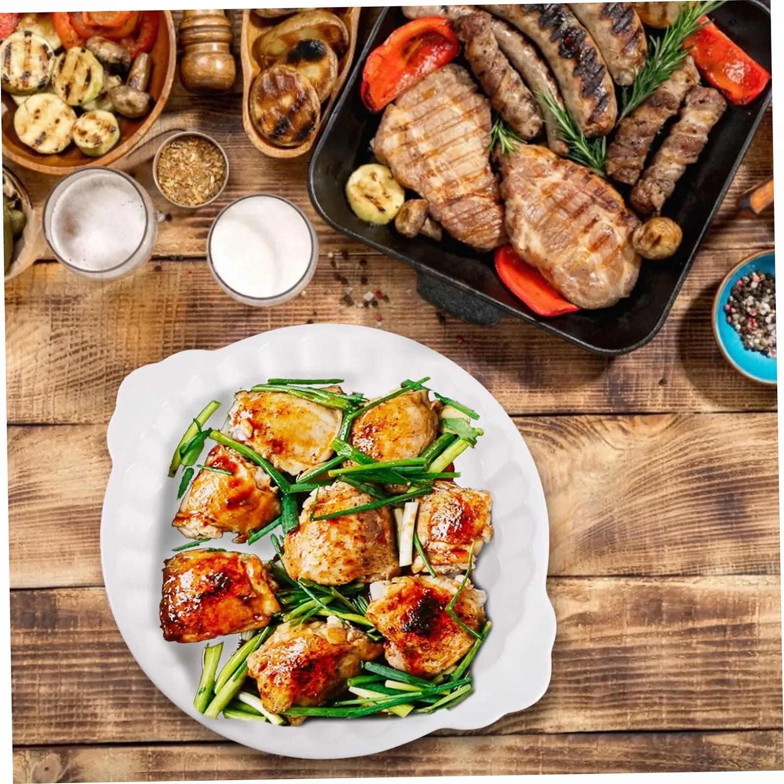 Форма для запікання VALICLUD керамічна з ручками Біла, фото №4 Форма для запікання VALICLUD керамічна з ручками Біла, фото №4