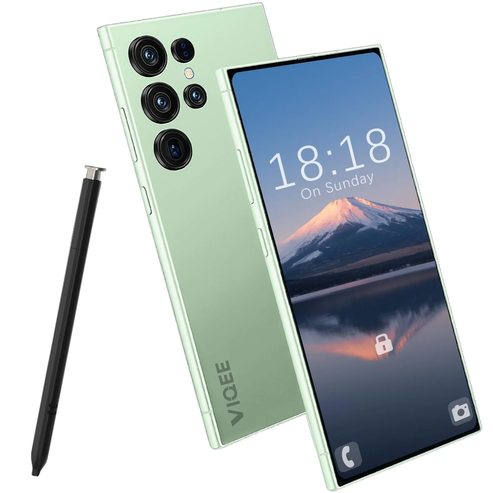 Смартфон Android 14 8+256 ГБ 6,8" HD 4500 мАч 21+8 Мп Green, фото №1 Смартфон Android 14 8+256 ГБ 6,8" HD 4500 мАч 21+8 Мп Green, фото №1