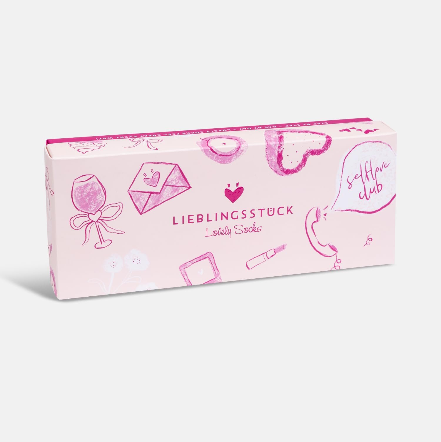 Носки Lieblingsstück Lovely Trainer - Женские носки - Набор из 4 - Хлопок - Подарочная коробка - Защита от пузырей - Нескользящие - Мотив сердца - Короткие чулки - Носки на каждый день, фото №3