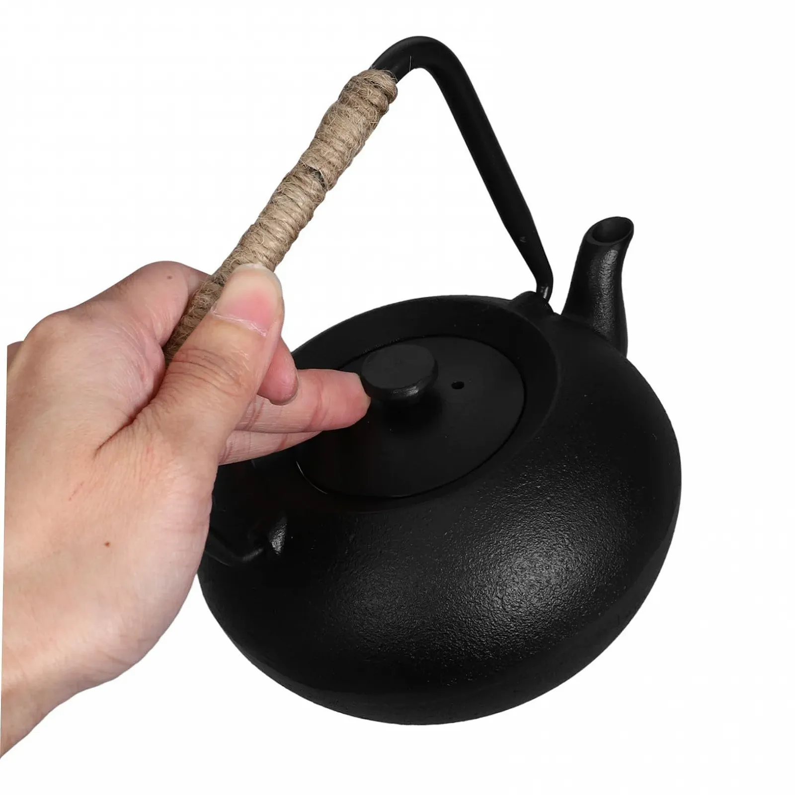 Чайник-заварник FUNNETOYU Чавунний з ситечком і ручкою Термостійкий, фото №3