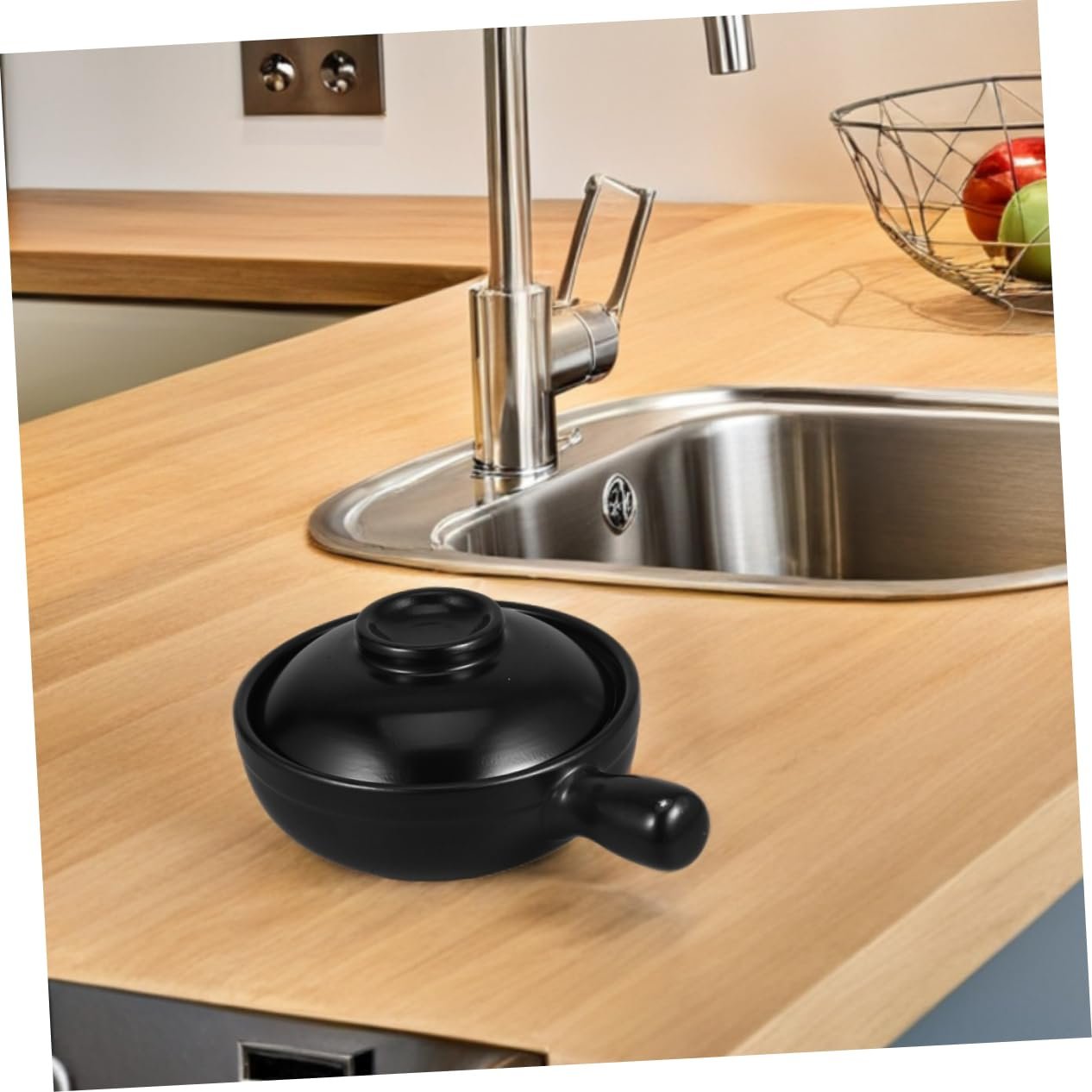 Ковш-жаровня керамічний японський з кришкою для супу та рису, фото №6 Ковш-жаровня керамічний японський з кришкою для супу та рису, фото №6