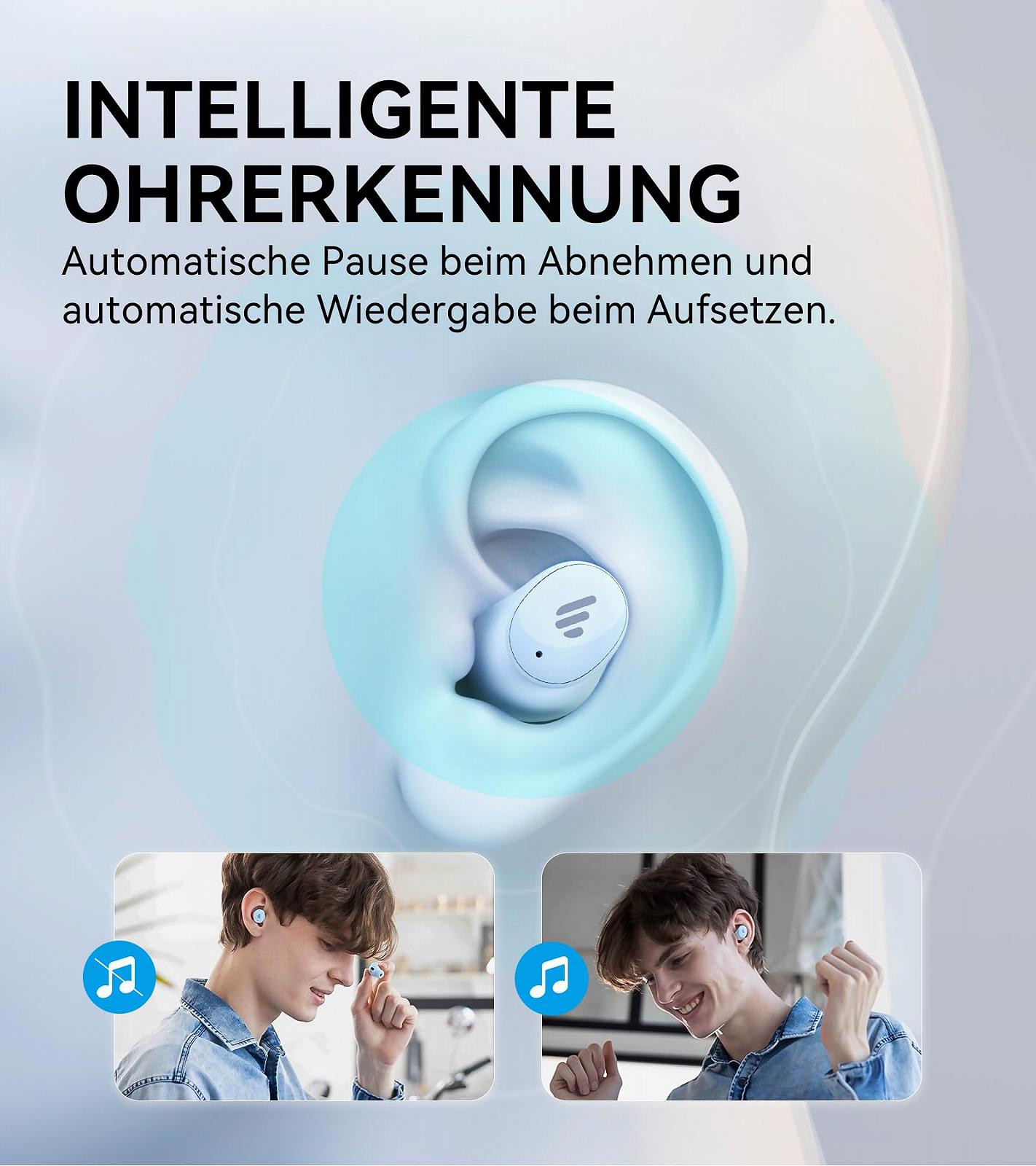 Наушники Edifier TWS1 Pro 2 ANC 42dB AI Improved Calls Bluetooth 5.3 Синие, фото №5