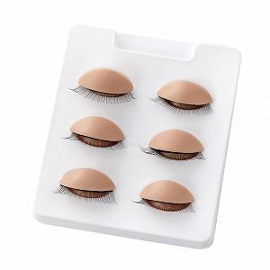 Голова манекен Beauty7 Eyelash Extension Practice Head силікон для практики макіяжу очі накладні вії подовження вій миються багаторазові 3 пари змінні очі - Фото 1