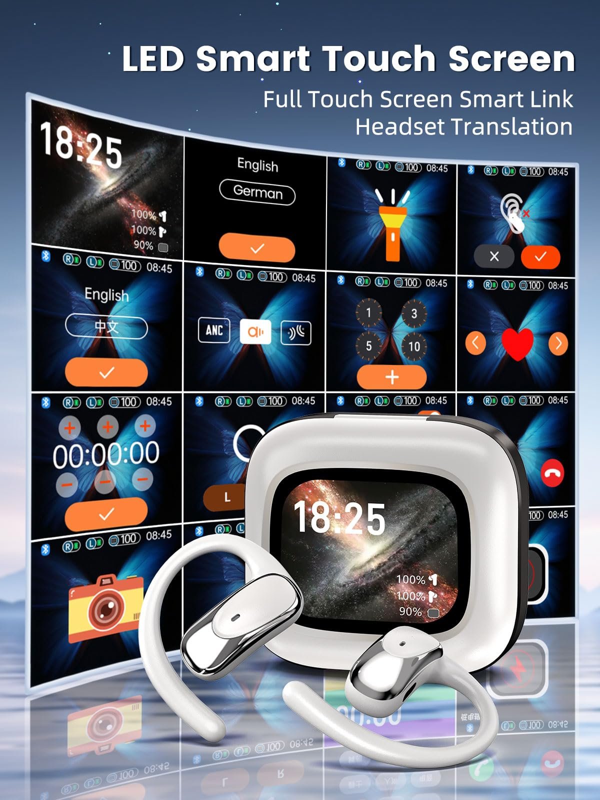 Навушники-перекладачі Ki, 149 мов в реальному часі, Сенсорні Bluetooth, фото №3 Навушники-перекладачі Ki, 149 мов в реальному часі, Сенсорні Bluetooth, фото №3