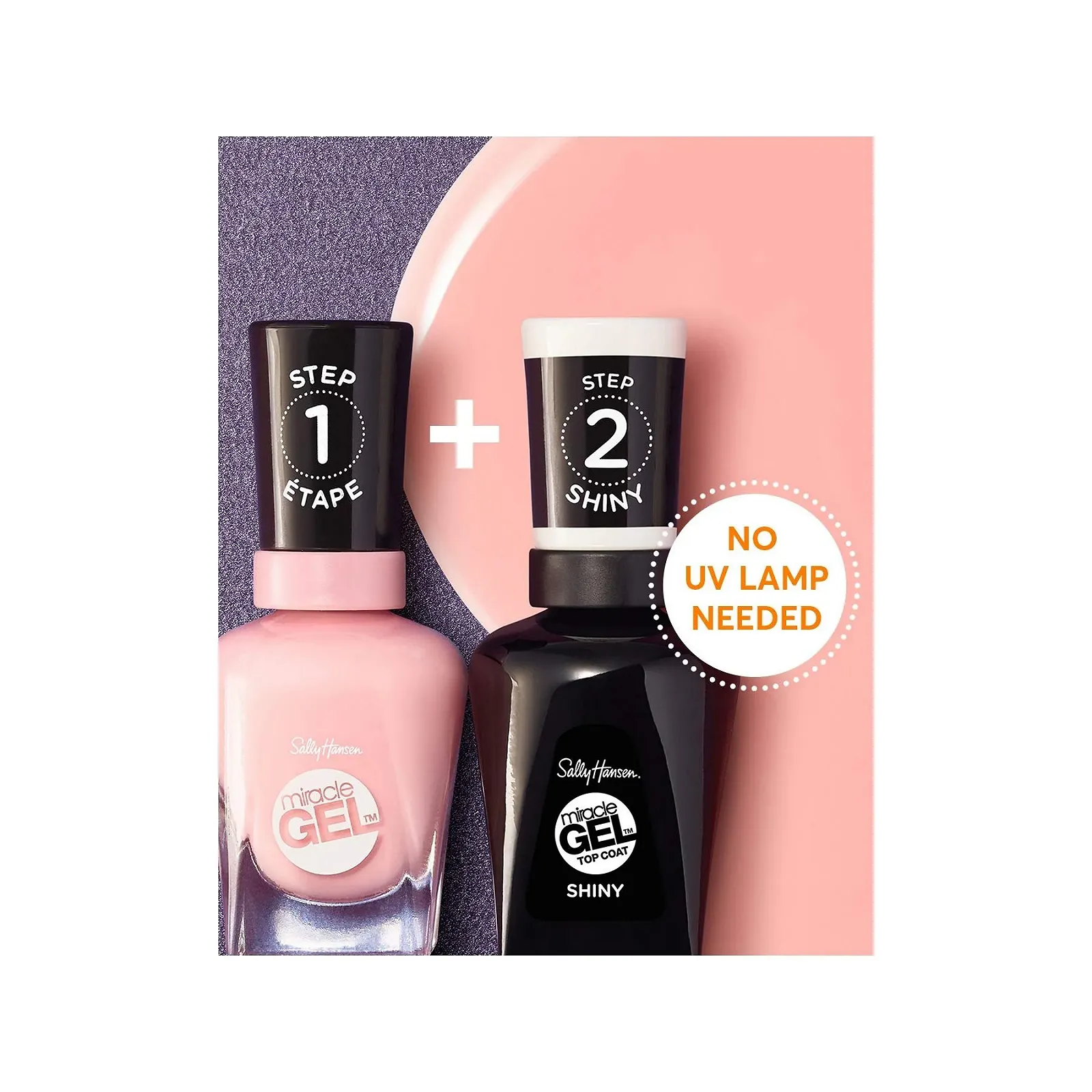 Гель-лак Sally Hansen Miracle Gel Birthday Suit Number 110 Мягкий Розовый, 14.7 мл (2 шт), фото №10