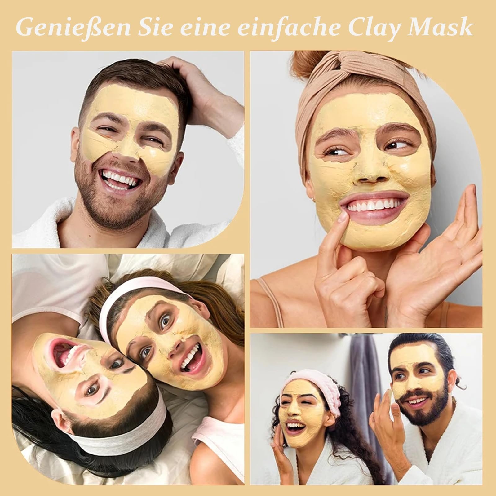 Маска Глиняная Soleneva Набор 3 шт. Зеленый чай, Куркума, Грязь, фото №7