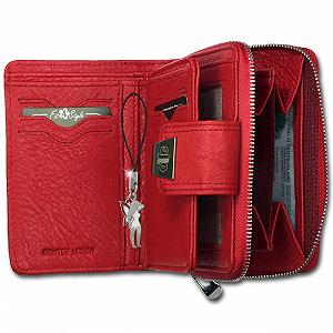 Кошелек Женский Dragon Leather OPJ708R Кожа Красный 12.5 x 3.5 x 9 см, Modern synthetic.ua - Фото 1