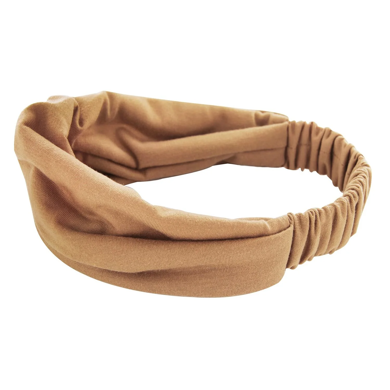 Пов'язка для волосся axy для йоги, спорту, світло-коричнева, 1 шт., фото №1
