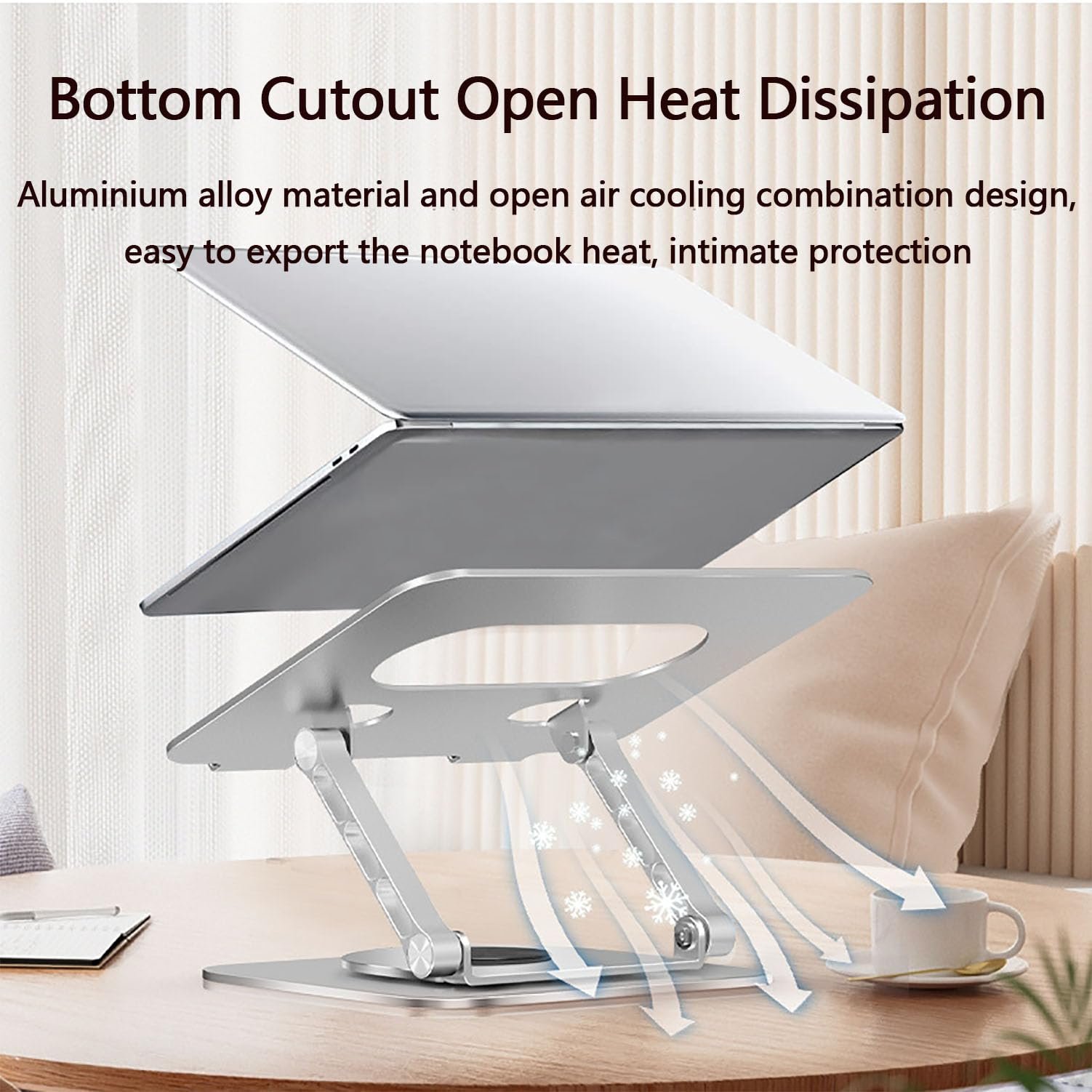 Підставка для ноутбука регульована з обертанням на 360, фото №3 Підставка для ноутбука регульована з обертанням на 360, фото №3