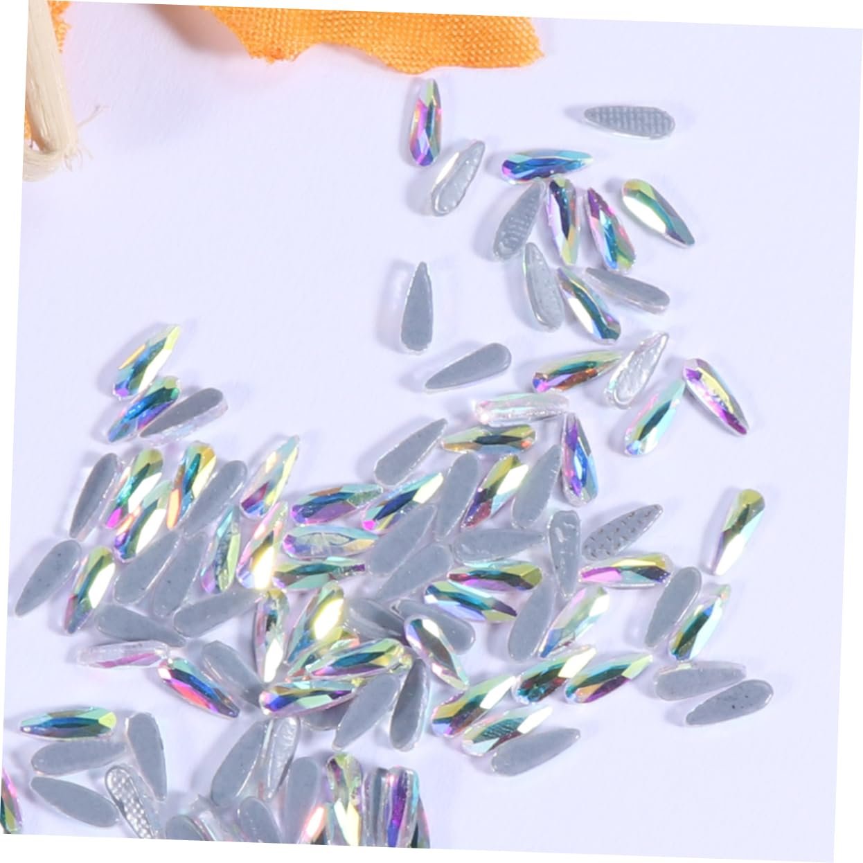 MAGICLULU 144 шт, кристали для гелевих нігтів, плоскі стрази 3D, фото №3