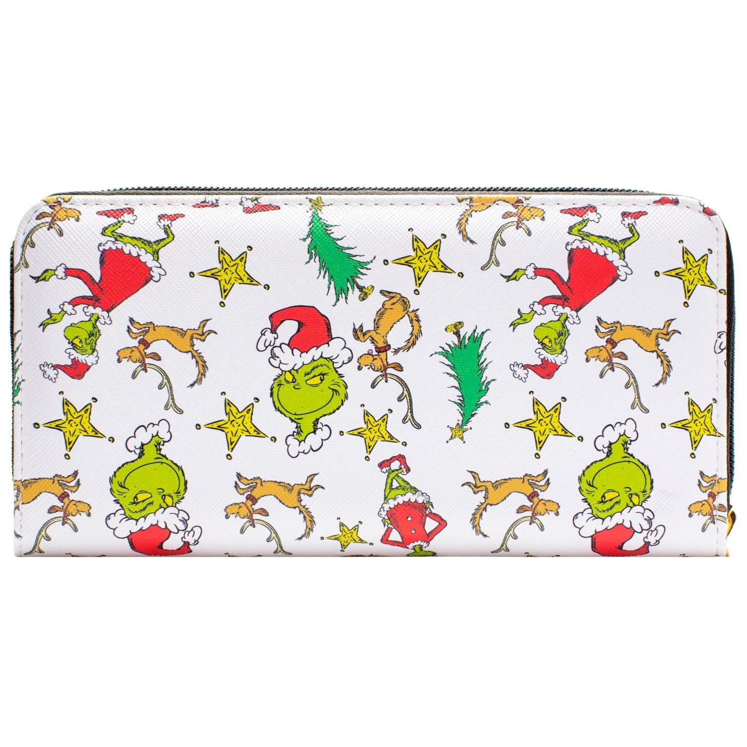 Кошелек Grinch Whoville Christmas Party, карман для монет и держатель для карточек, белый, повседневный, фото №4