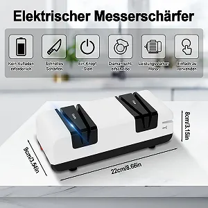 Точило для ножів електричне Diamond професійне 4-в-1 малошумне synthetic.ua - Фото 1