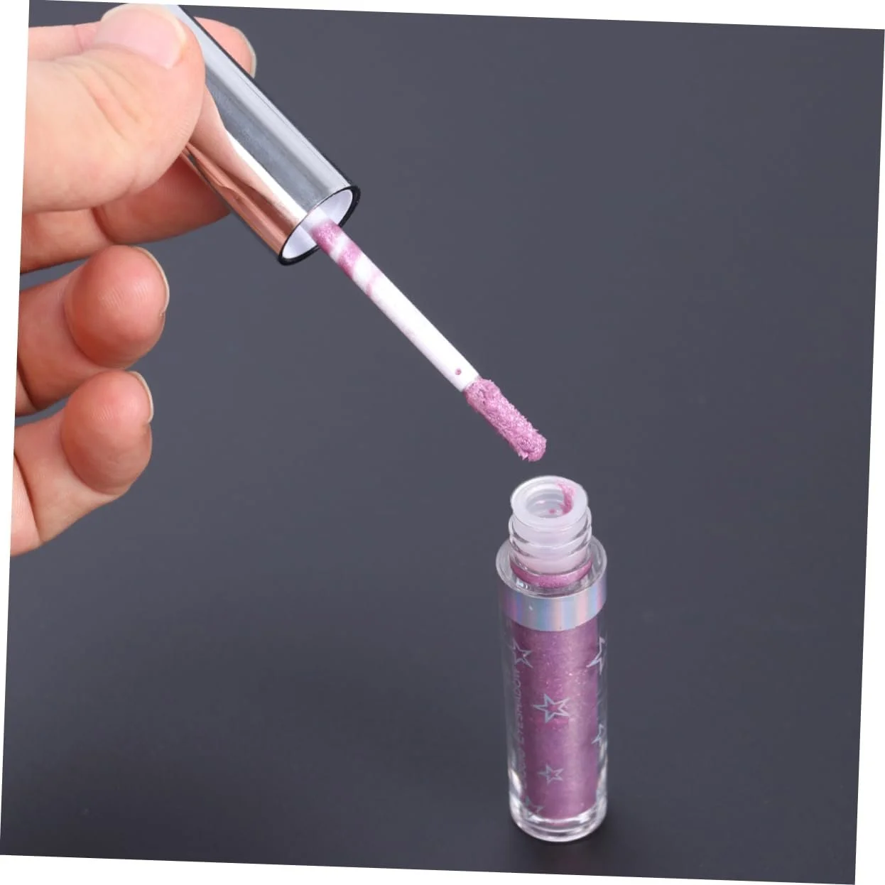 Рідка Підводка для Очей TOVINANNA Блискітки Фіолетова, фото №2