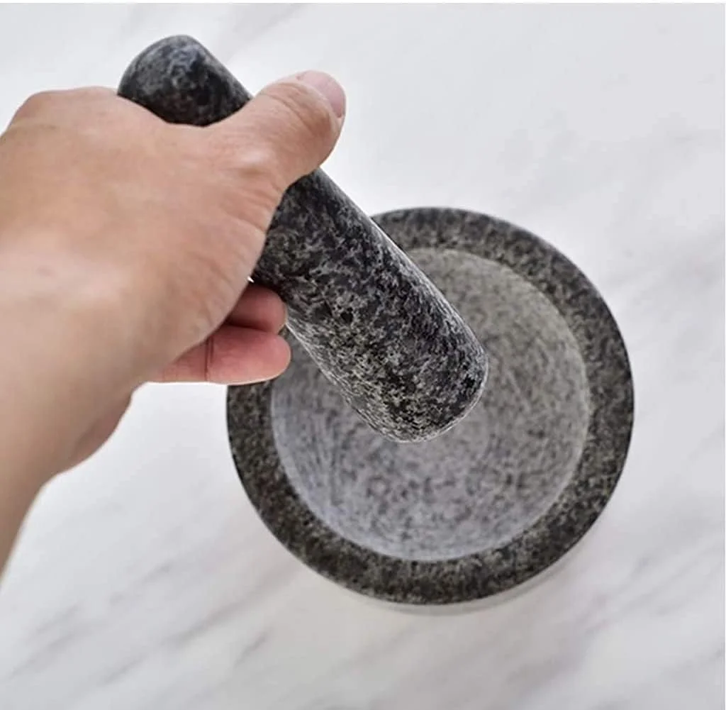 Ступка з товкачем Мармур Сірий, фото №3