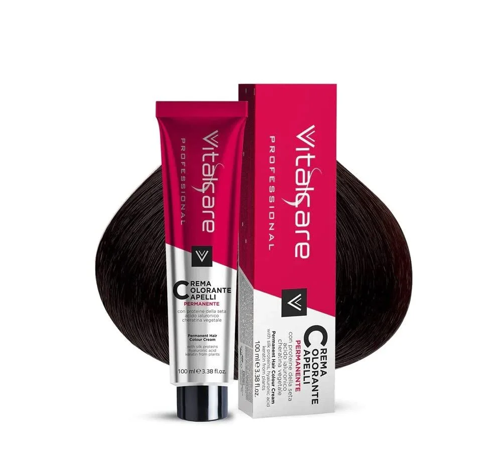 Крем-фарба для волосся Vitalcare Silk Protein No./00 Чорний, фото №1 Крем-фарба для волосся Vitalcare Silk Protein No./00 Чорний, фото №1