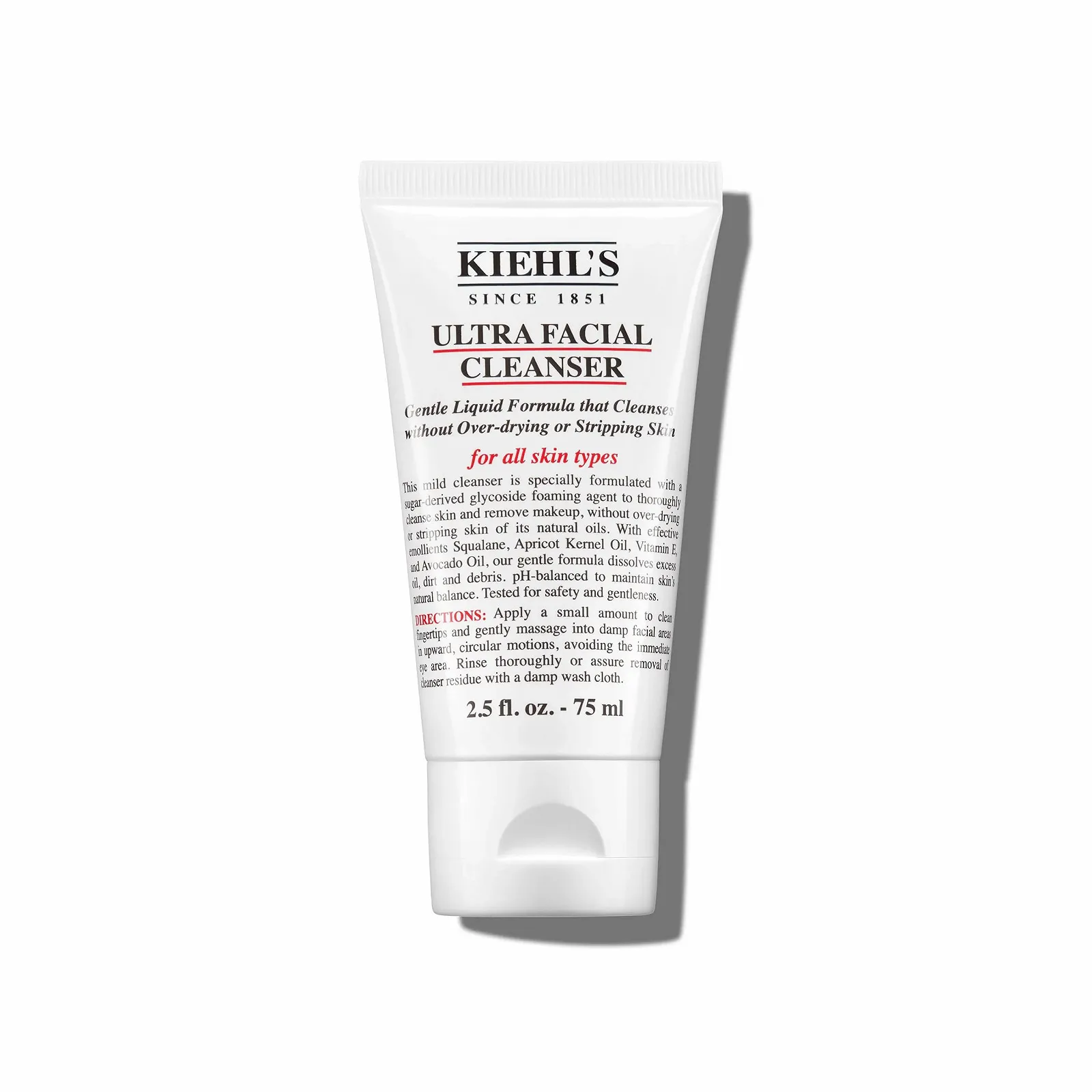 Очищувальний засіб для обличчя KIEHL'S Ultra Facial Cleanser 150 мл М'який засіб для вмивання на основі олії авокадо, що піниться, для зняття макіяжу для всіх типів шкіри, фото №1