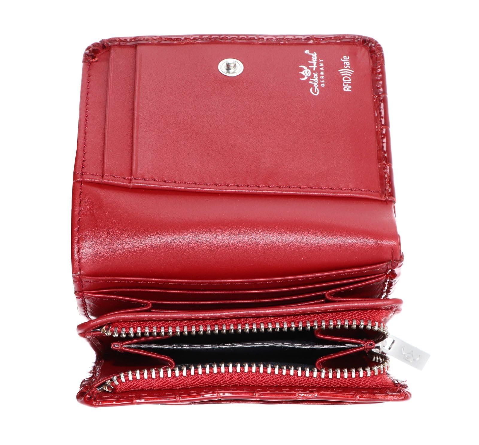 Кошелек на молнии Golden Head Cayenne RFID Protect Cherry, cherry, фото №4