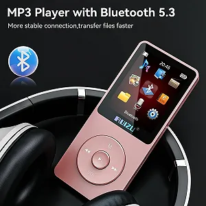 MP3 плеєр RUIZU 64GB з Bluetooth 5.3, екран 1.8 дюйма, FM-радіо, запис голосу, електронна книга, повтор одного треку, відтворення аудіо/відео 80 годин, підтримка TF-карти 128GB synthetic.ua - Фото 1