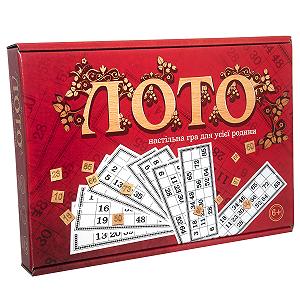 Настольная игра Strateg Лото с деревянными фишками на украинском языке 30656 - Фото 1