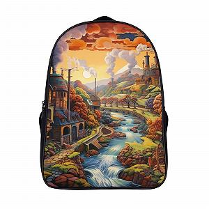 Школьный рюкзак RSIUUODNF Mountain Cabin для мальчиков и девочек, подростков, водонепроницаемый рюкзак, школьная сумка для женщин и мужчин, рюкзак для ноутбука 40x28x16см - Фото 1