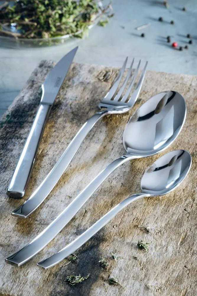 Набір столових приборів Monix Genova, 24 предмети, ножі для стейків, нержавіюча сталь 18/10, сучасний дизайн, полірована обробка, товщина 2,5 мм, на 6 персон, фото №4